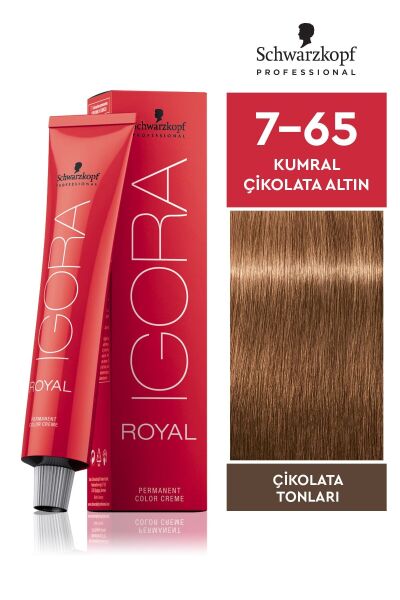 SCHWARZKOPF PROFESSIONAL IGORA ROYAL SAÇ BOYASI 60 gr 7-65