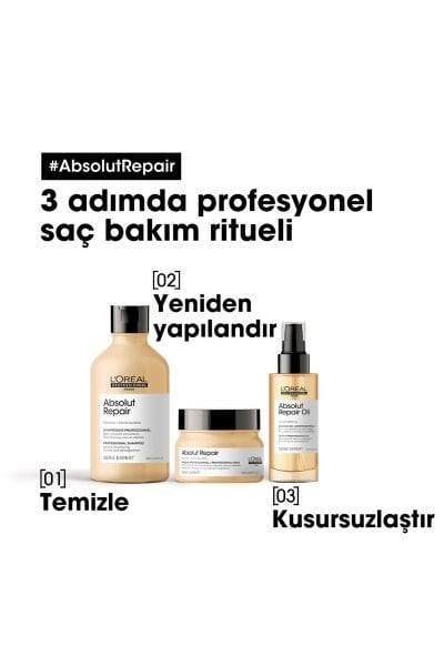 Loreal Professionnel Paris Serie Expert Absolut Repair Yıpranmış Saçlar için Onarıcı Maske 250 ml