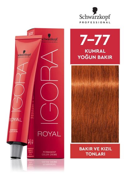 SCHWARZKOPF PROFESSIONAL IGORA ROYAL SAÇ BOYASI 60 gr 7-77