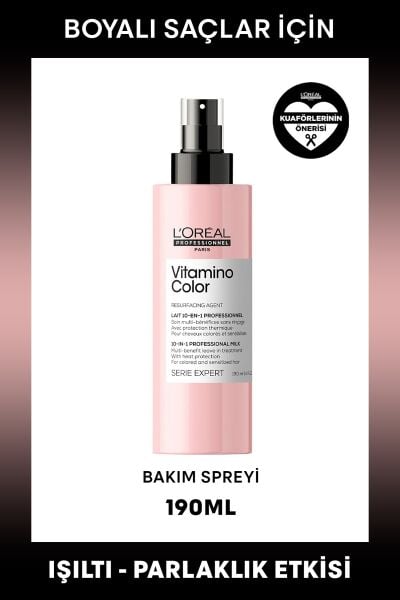 Loreal Professionnel Paris Serie Expert Vitamino Color Boyalı Saçlar için 10 Etkili Mucize Bakım Spreyi 190 ml
