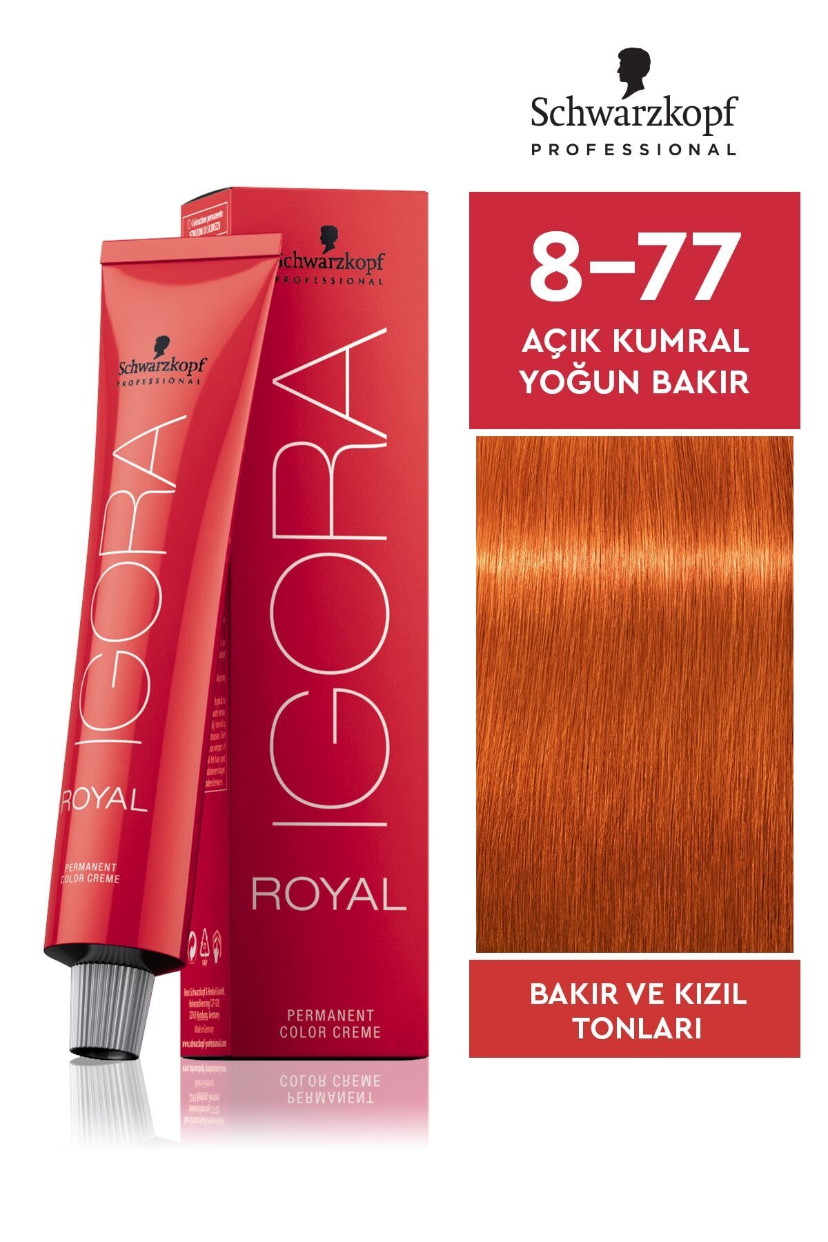 SCHWARZKOPF PROFESSIONAL IGORA ROYAL SAÇ BOYASI 60 gr 8-77
