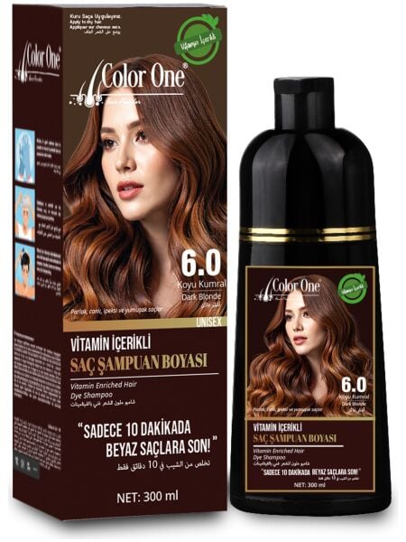 Color One Şampuan 300 ml Koyu Kumral 6.0