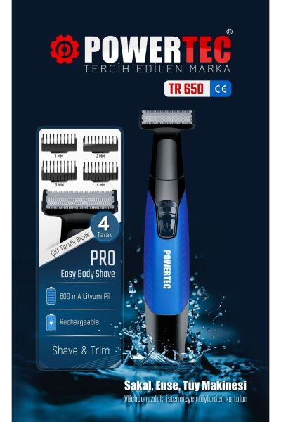 Powertec TR-650 Vücut Tıraş Makinesi