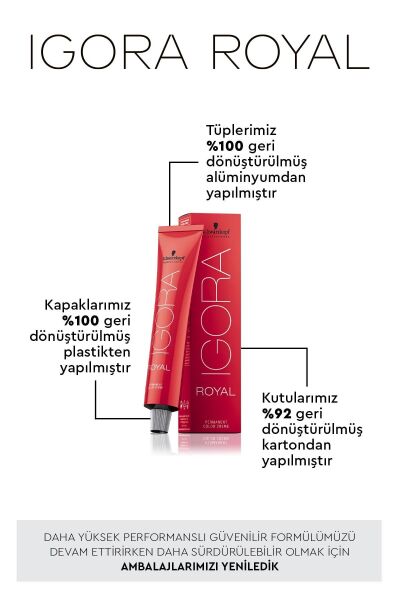 SCHWARZKOPF PROFESSIONAL IGORA ROYAL SAÇ BOYASI 60 gr 9-4