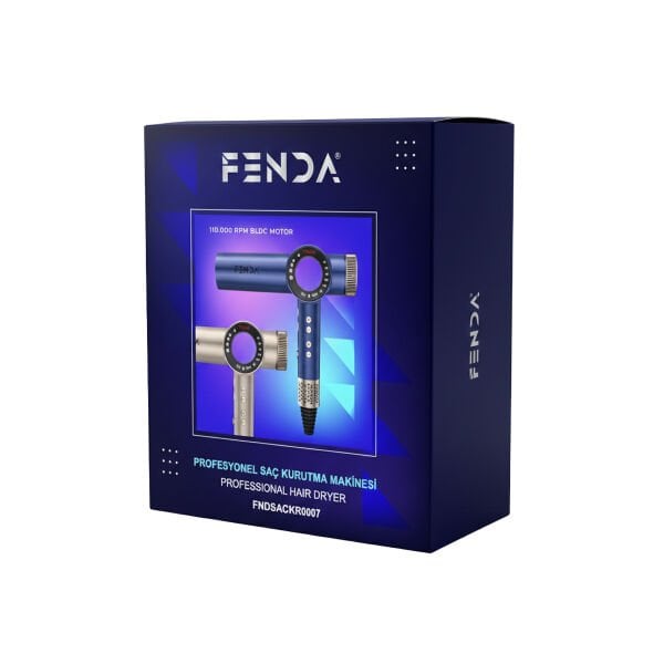 Fenda Profesyonel Saç Kurutma Makinesi Mavi