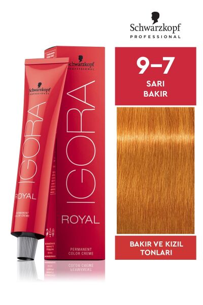 SCHWARZKOPF PROFESSIONAL IGORA ROYAL SAÇ BOYASI 60 gr 9-7
