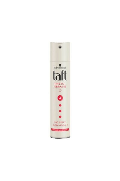 Taft Saç Spreyi Keratin Ultra Güçlü 4 numara 250 Ml