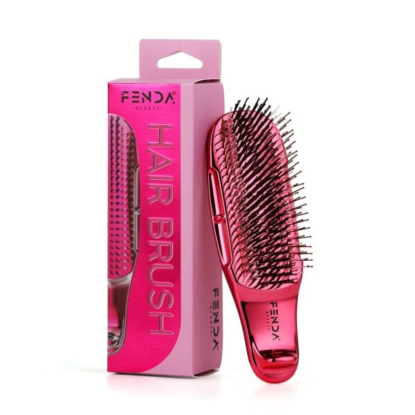 Fenda Profesyonel 4 Pinli Kompakt Pembe Saç Fırçası