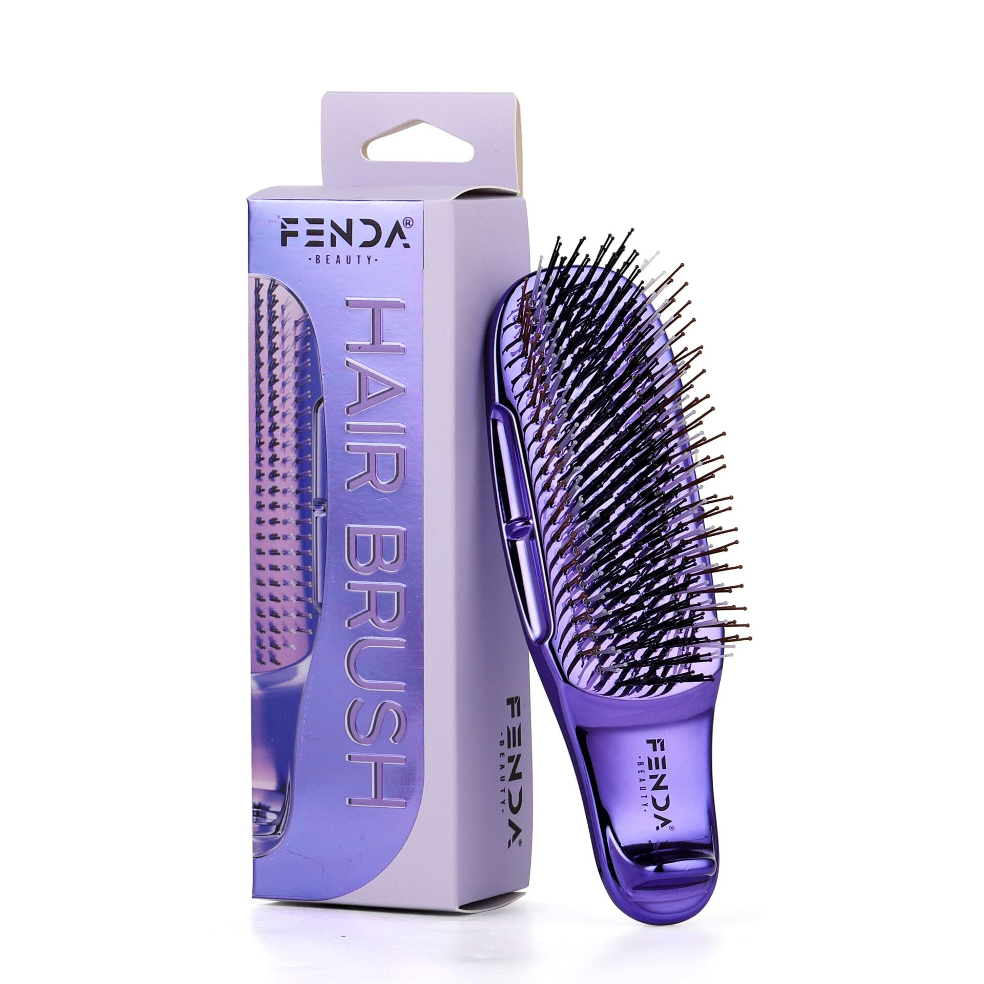 Fenda Profesyonel 4 Pinli Kompakt Mor Saç Fırçası