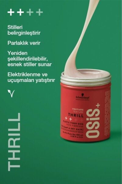 Osis Thrill Elastik Lifli Gum Şekillendirici Orta Tutuş 100 ml