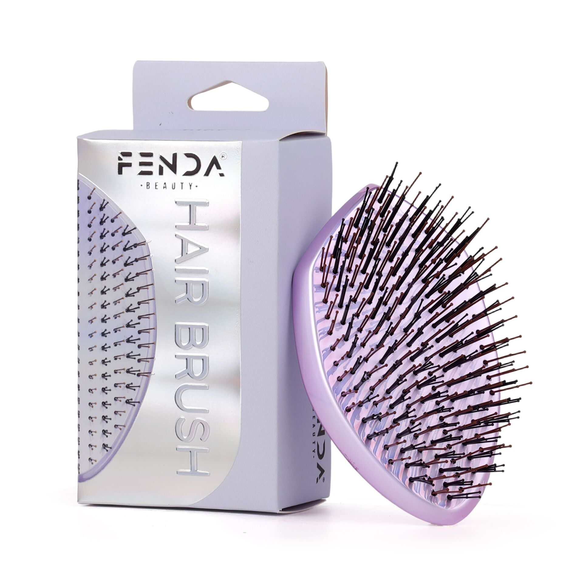 Fenda Profesyonel 4 Pinli Oval Mor Saç Fırçası