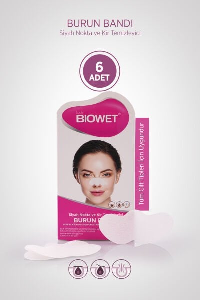 Biowet Siyah Nokta Temizleyici Burun Bandı