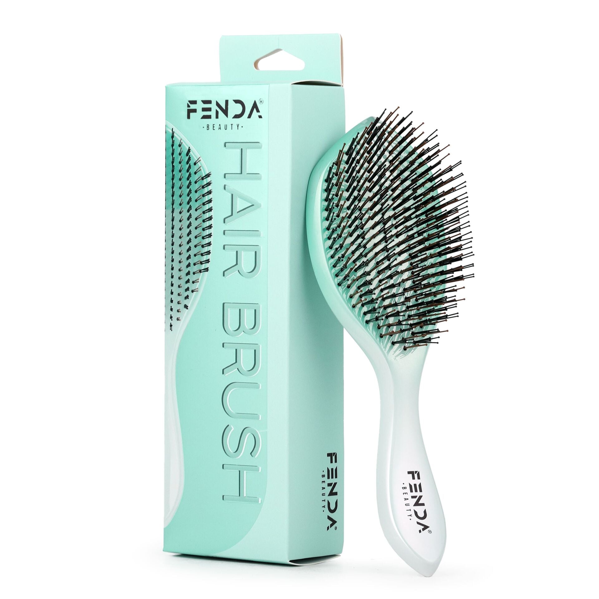 Fenda Profesyonel 4 Pinli Geniş Başlık Yeşil Saç Fırçası