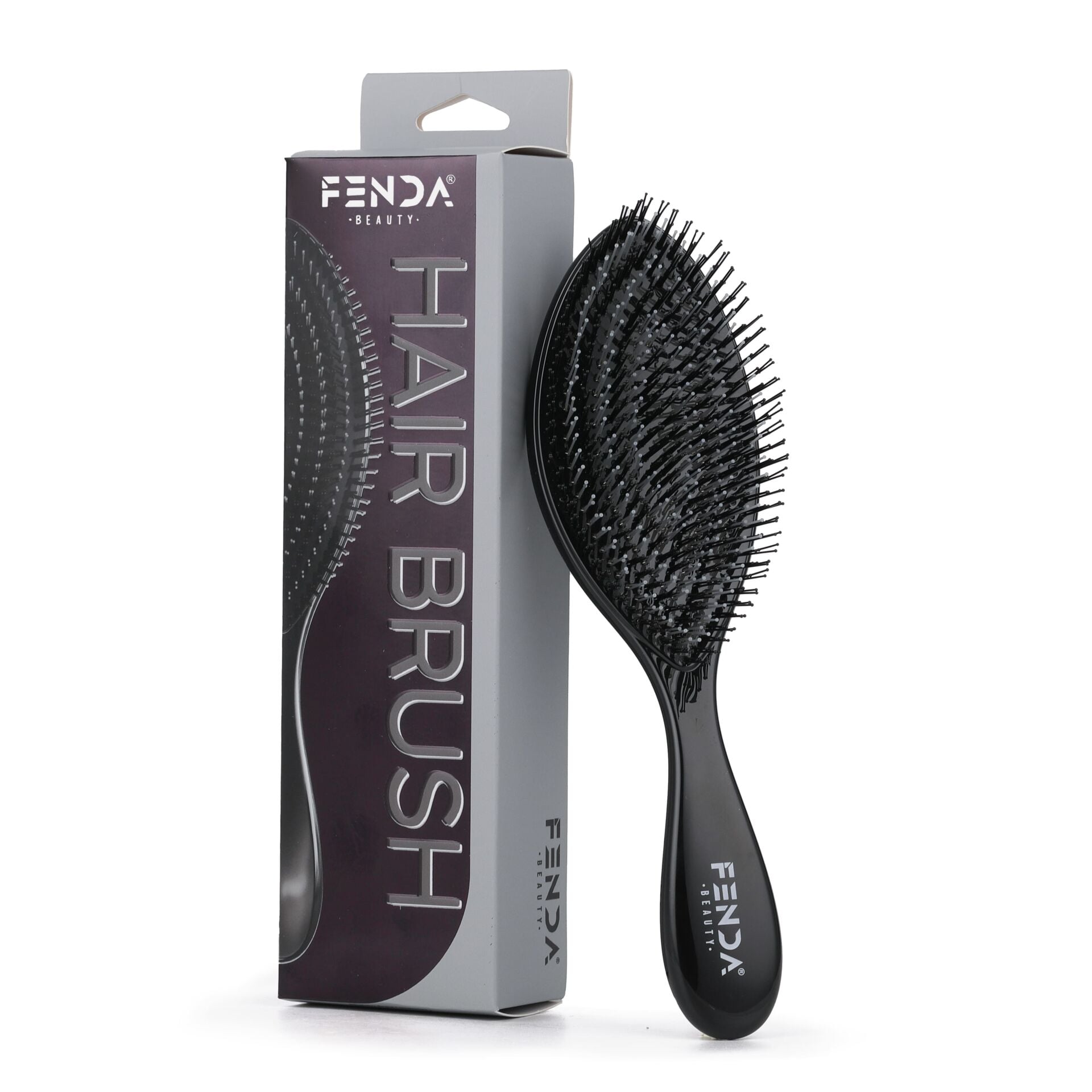 Fenda Profesyonel 4 Pinli Spiral Siyah Saç Fırçası