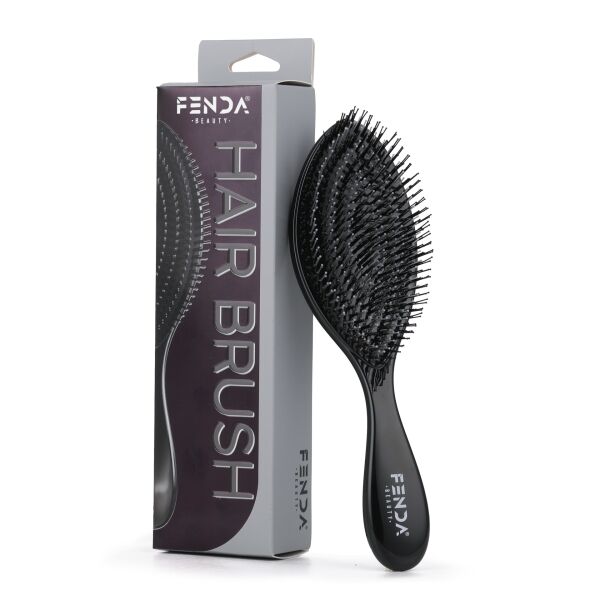 Fenda Profesyonel 4 Pinli Spiral Siyah Saç Fırçası