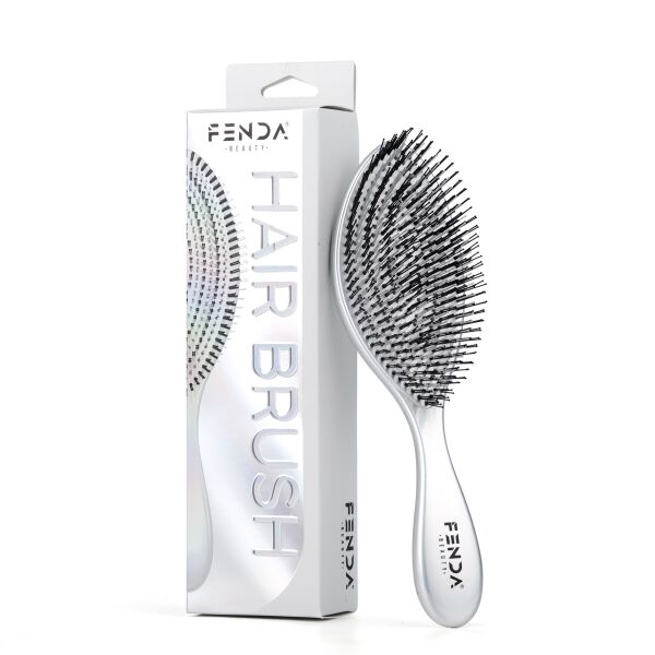 Fenda Profesyonel 4 Pinli Spiral Beyaz Saç Fırçası