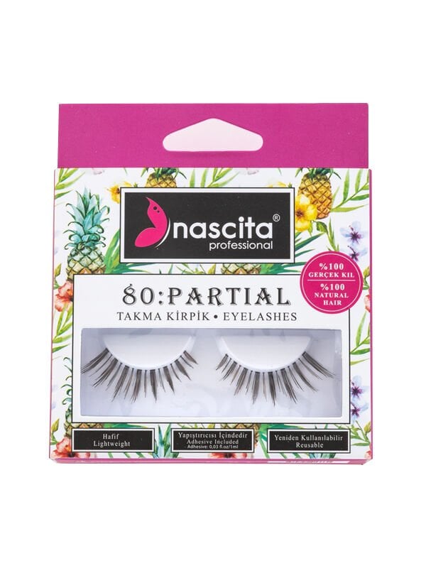 Nascita Doğal Görünümlü %100 Gerçek Kıl Parçalı Takma Kirpik NASEYE000080