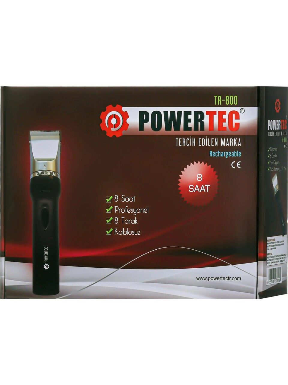 Powertec TR-800 Traş Makinesi