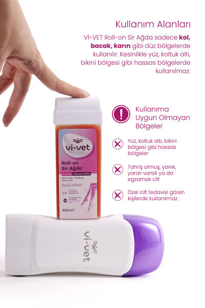 Vi-vet Roll-On Sir Ağda 100 ml Pudralı