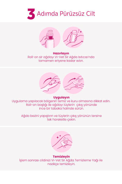 Vi-vet Roll-On Sir Ağda 100 ml Pudralı