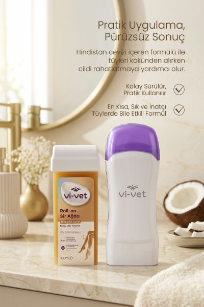Vi-vet Roll-On Sir Ağda 100 ml Hindistan Cevizli