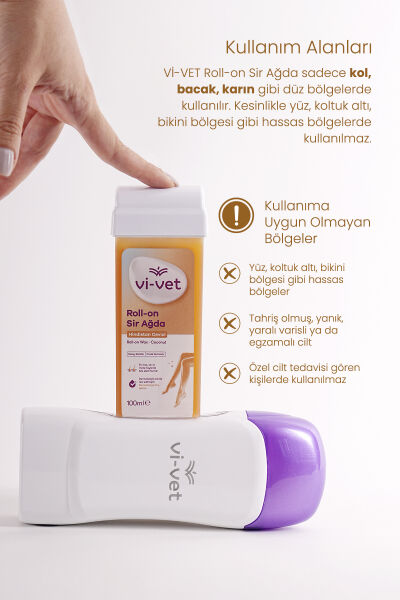 Vi-vet Roll-On Sir Ağda 100 ml Hindistan Cevizli