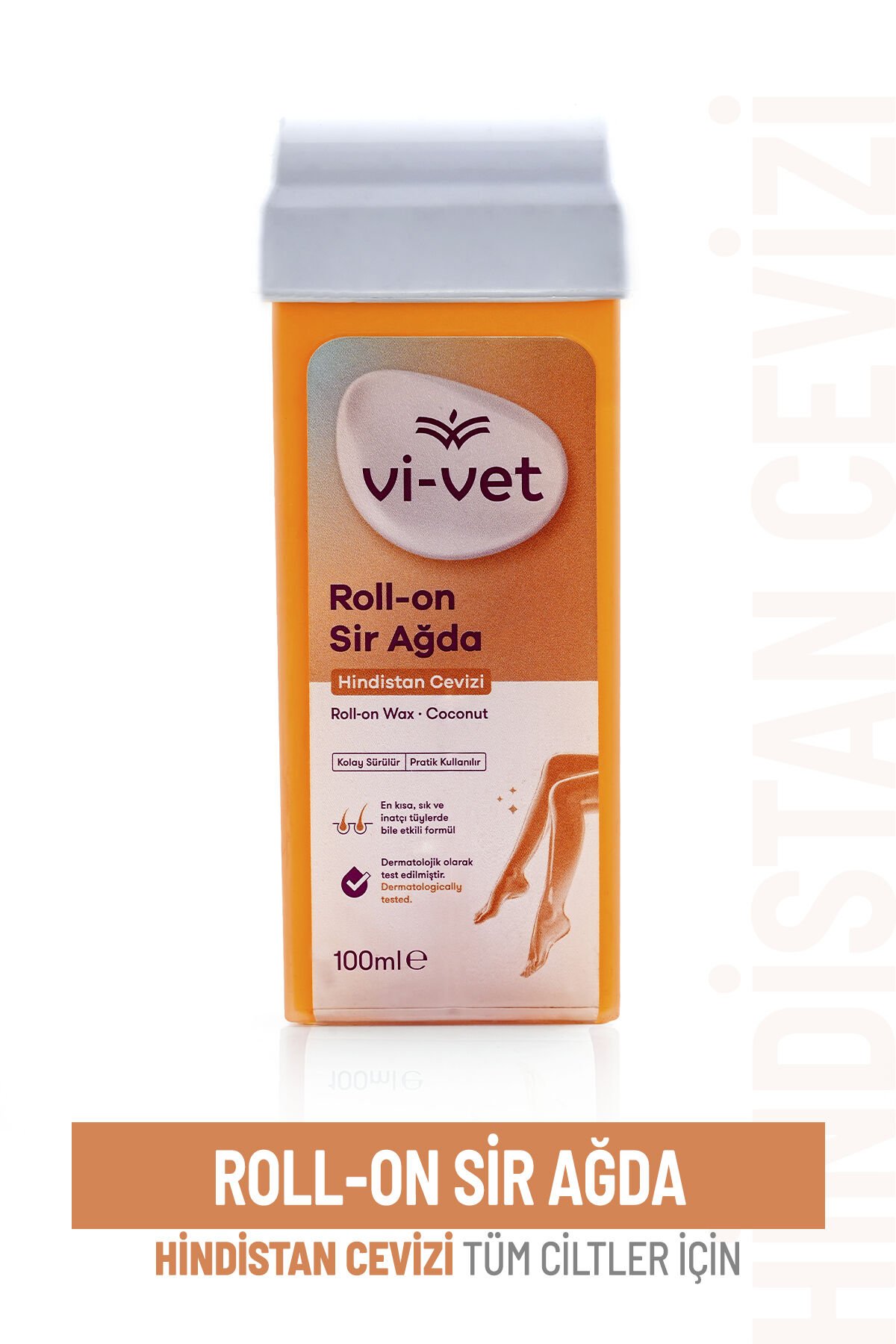 Vi-vet Roll-On Sir Ağda 100 ml Hindistan Cevizli