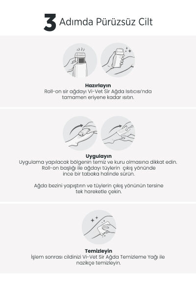 Vi-vet Roll-On Sir Ağda 100 ml Siyah
