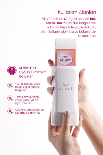 Vi-vet Roll-On Sir Ağda 100 ml Yoğun Pudralı