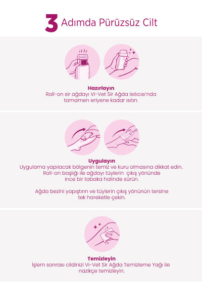 Vi-vet Roll-On Sir Ağda 100 ml Yoğun Pudralı