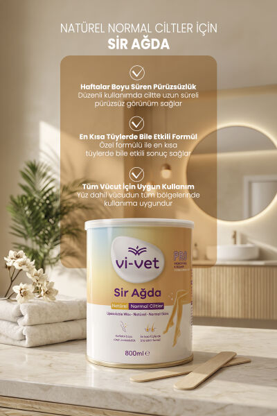 Vi-vet Sir Ağda 800 ml Natürel