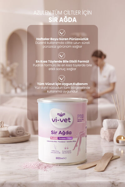 Vi-vet Sir Ağda 800 ml Pudralı
