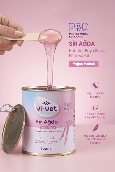 Vi-vet Sir Ağda 800 ml Yoğun Pudralı