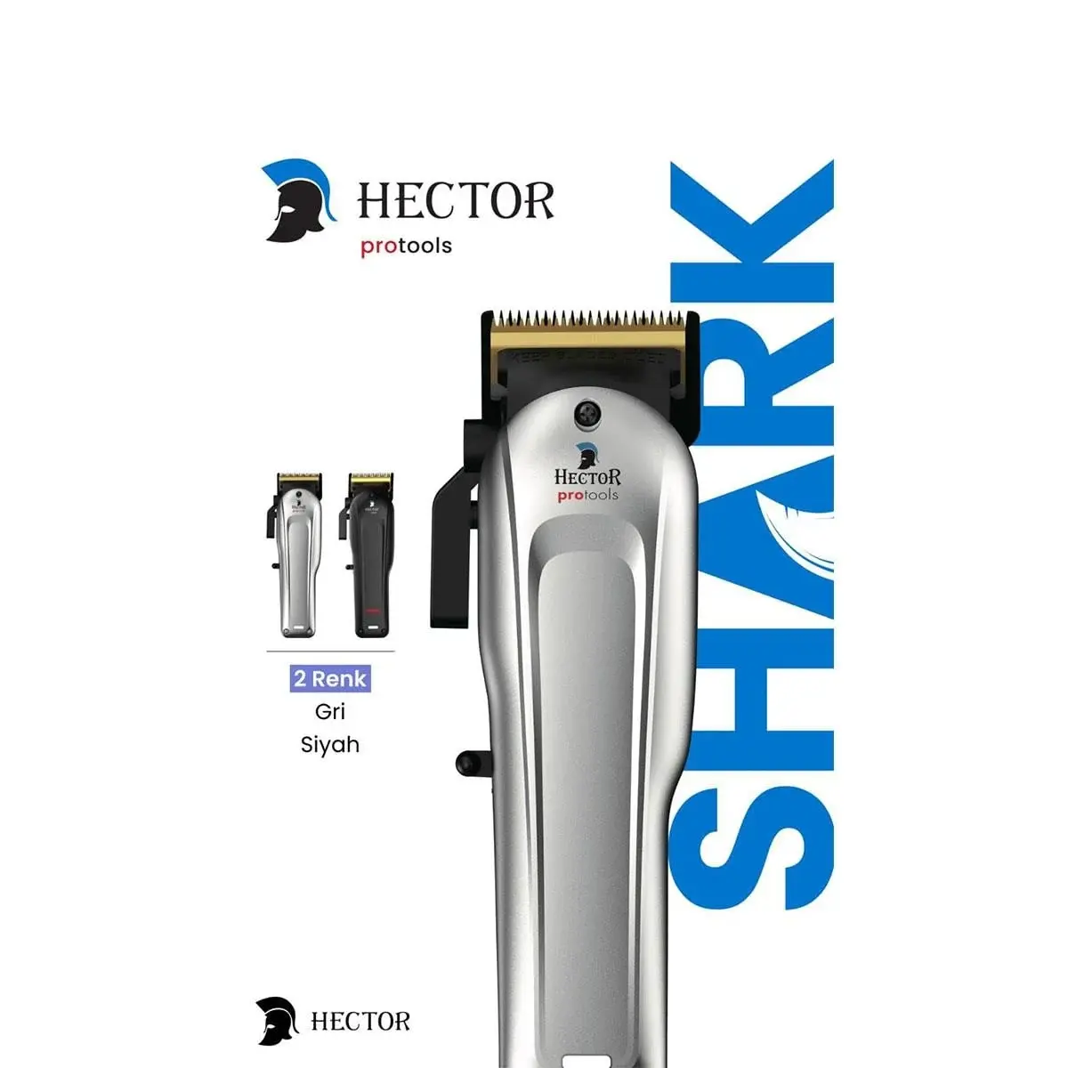 Hector Shark Profesyonel Tıraş Makinesi Titanyum Gri