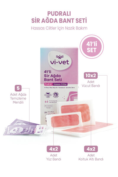 Vi-vet Sir Ağda Bant Seti 41 li Pudralı