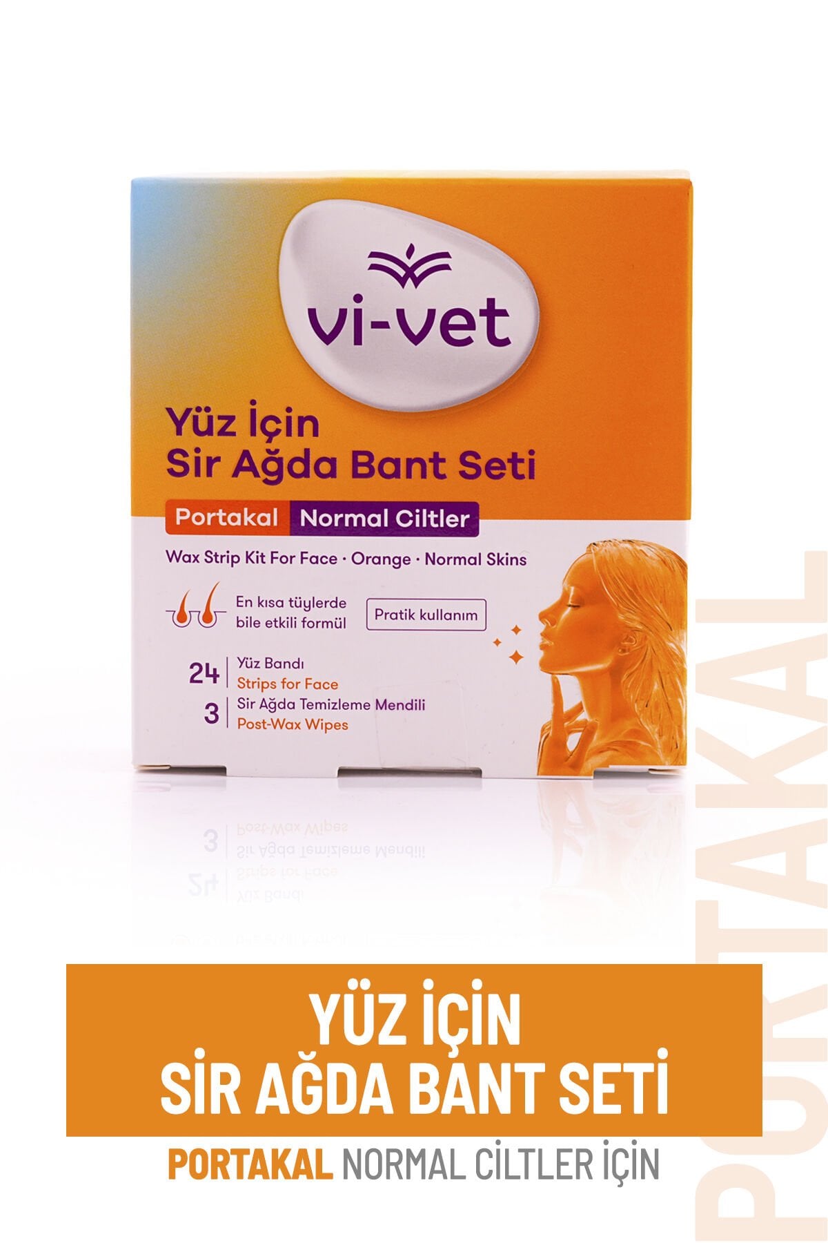 Vi-vet Sir Ağda Yüz Bandı Portakal 24 lü