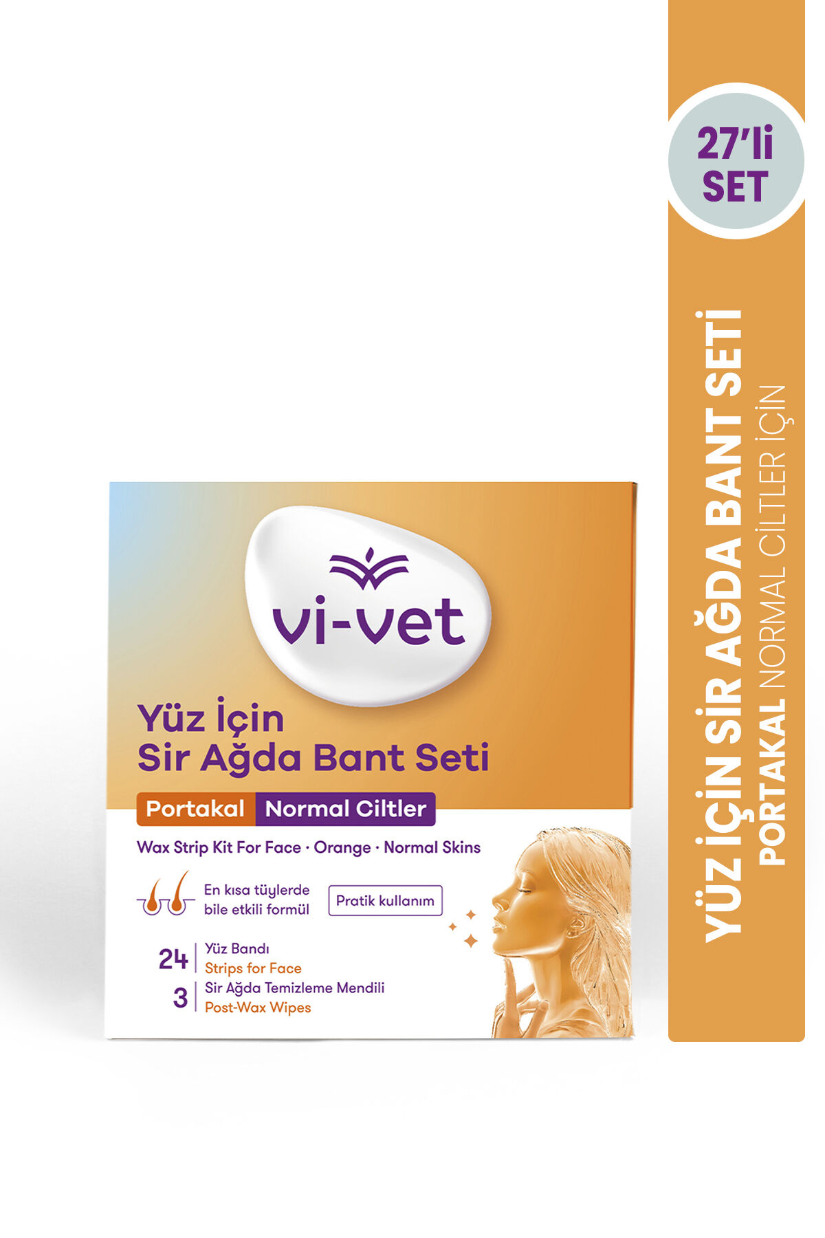 Vi-vet Sir Ağda Yüz Bandı Portakal 24 lü