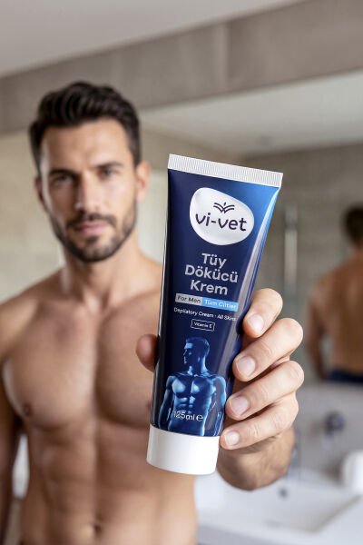 Vi-vet Tüy Dökücü Krem – For Men 125 ml Tüm Ciltler