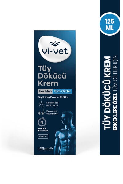Vi-vet Tüy Dökücü Krem – For Men 125 ml Tüm Ciltler