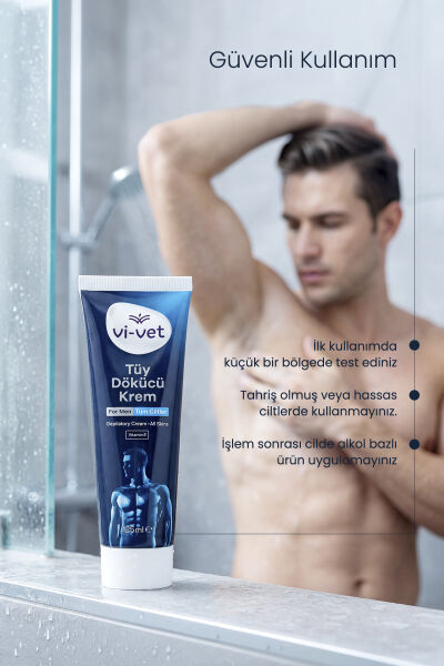 Vi-vet Tüy Dökücü Krem – For Men 125 ml Tüm Ciltler
