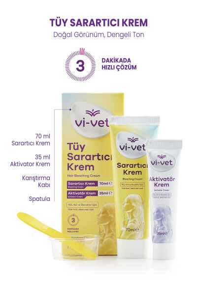 Vi-vet Tüy Sarartıcı Krem 70 ml + 35 ml