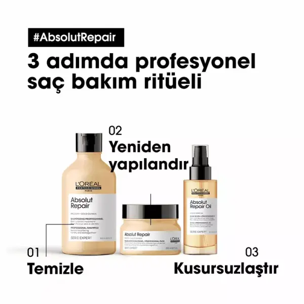 Loreal Professionnel Paris Serie Expert Absolut Repair Yıpranmış Saçlar için Onarıcı Maske 500 ml