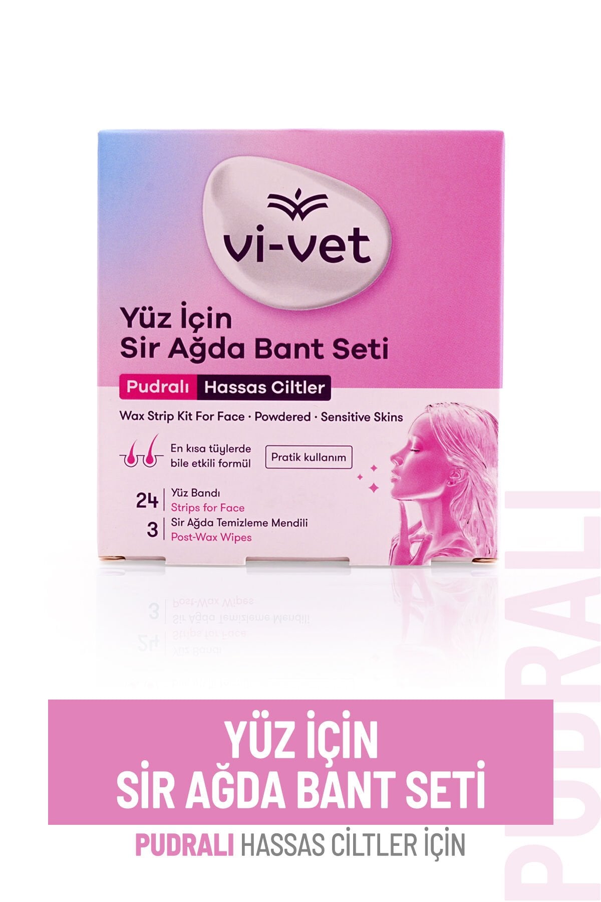 Vi-vet Sir Ağda Yüz Bandı Pudralı 24 lü