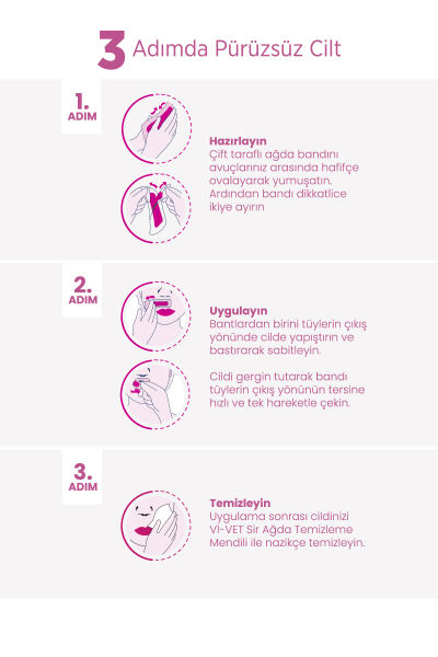 Vi-vet Sir Ağda Yüz Bandı Pudralı 24 lü