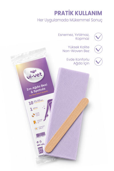 Vi-vet 2 m Ağda Bezi ve Spatula