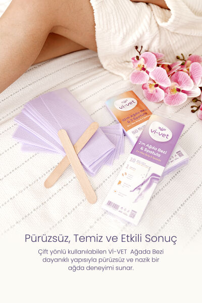 Vi-vet 2 m Ağda Bezi ve Spatula