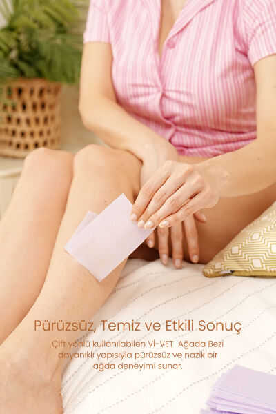 Vi-vet 10 m Dilimli Ağda Bezi ve Spatula