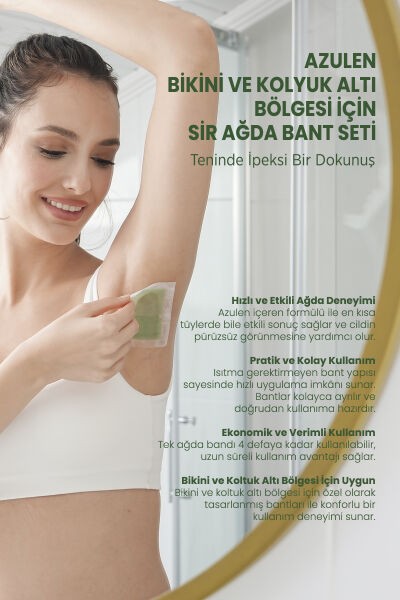 Vi-vet Bikini ve Koltuk Altı Bölgesi Sir Ağda Bant Seti Azulen