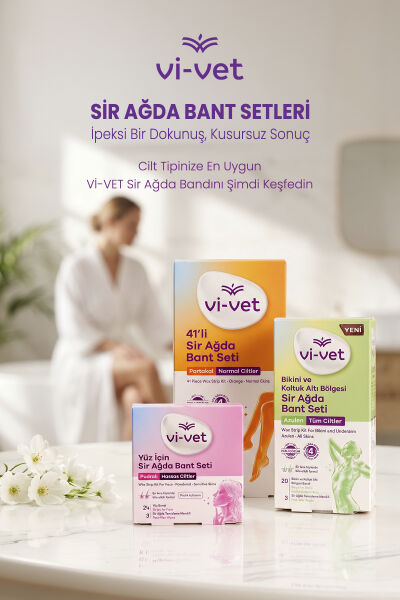 Vi-vet Bikini ve Koltuk Altı Bölgesi Sir Ağda Bant Seti Azulen
