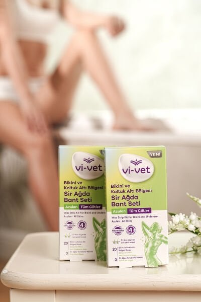 Vi-vet Bikini ve Koltuk Altı Bölgesi Sir Ağda Bant Seti Azulen